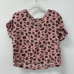 Girls M Cheetah Print Shirt